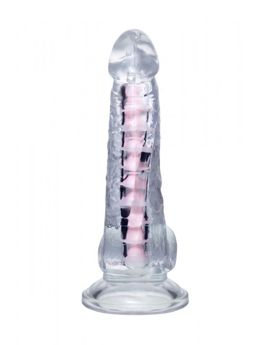 Прозрачный гибкий фаллоимитатор Paret - 18 см. - A-toys