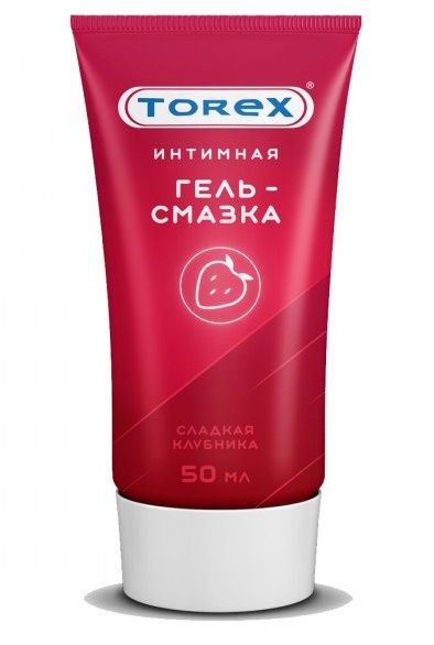 Смазка на водной основе TOREX  Сладкая клубника  - 50 мл. - Torex - купить с доставкой в Ногинске