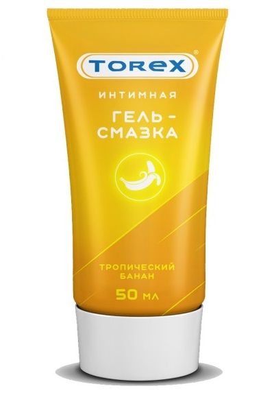 Смазка на водной основе TOREX  Тропический банан  - 50 мл. - Torex - купить с доставкой в Ногинске