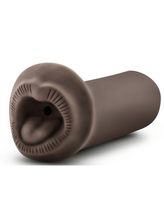 Коричневый мастурбатор-ротик Naughty Nicole - Blush Novelties - в Ногинске купить с доставкой