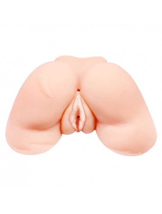 Телесная вибровагина Julie с 2 рабочими отверстиями - Baile - в Ногинске купить с доставкой