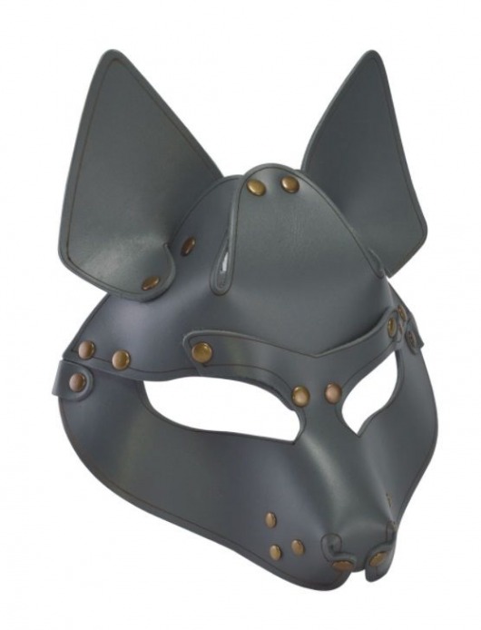 Серая маска Wolf с клепками - Sitabella - купить с доставкой в Ногинске