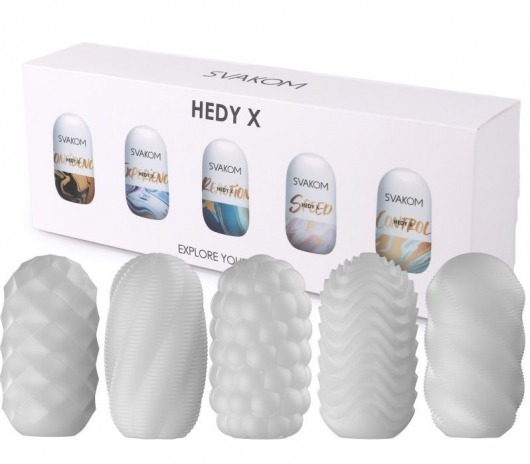 Набор из 5 мастурбаторов Hedy X5 Mixed - Svakom - в Ногинске купить с доставкой