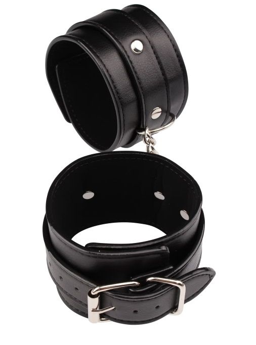 Черные оковы Classic Ankle Cuffs - Chisa - купить с доставкой в Ногинске