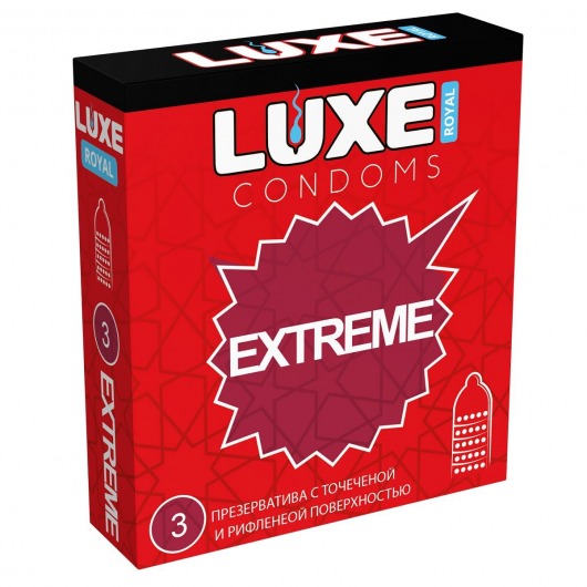 Текстурированные презервативы LUXE Royal Extreme - 3 шт. - Luxe - купить с доставкой в Ногинске