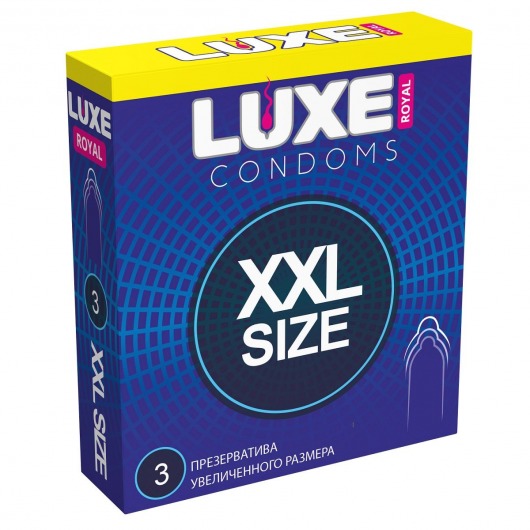 Презервативы увеличенного размера LUXE Royal XXL Size - 3 шт. - Luxe - купить с доставкой в Ногинске