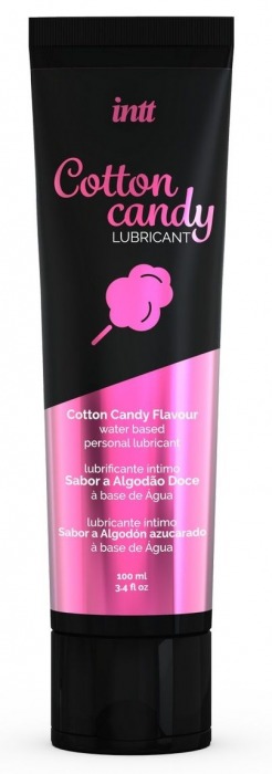 Интимный гель на водной основе Cotton Candy Lubricant - 100 мл. - INTT - купить с доставкой в Ногинске