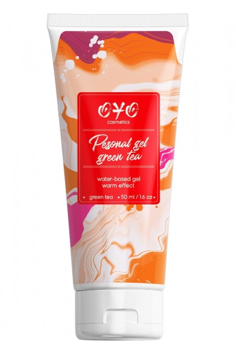 Интимная смазка на водной основе с согревающим эффектом OYO Personal Gel Green Tea - 50 мл. - OYO - купить с доставкой в Ногинске