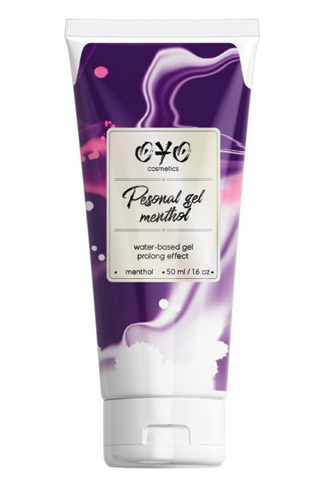 Интимная смазка на водной основе с пролонгирующим эффектом OYO Personal Gel Menthol - 50 мл. - OYO - купить с доставкой в Ногинске