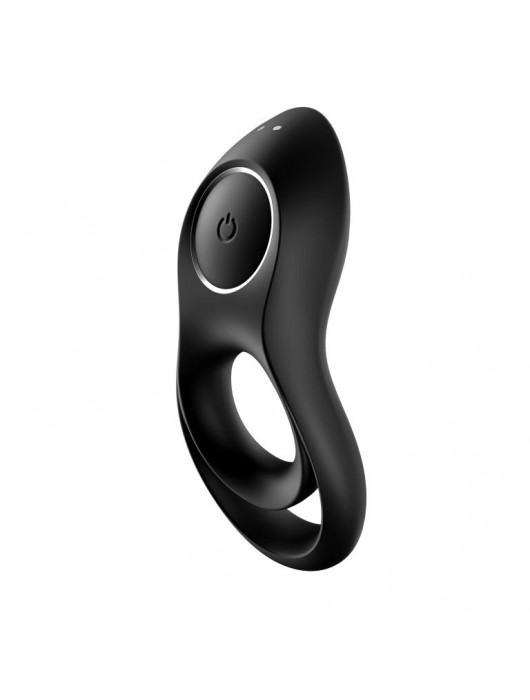 Черное эрекционное виброкольцо Legendary Duo - Satisfyer - в Ногинске купить с доставкой