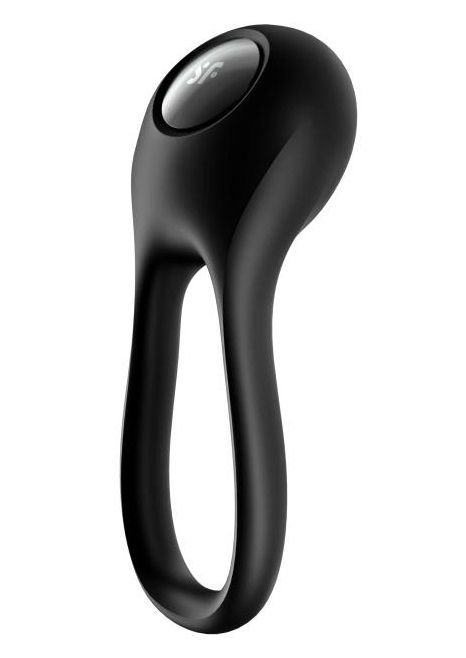 Черное эрекционное виброкольцо Majestic Duo - Satisfyer - в Ногинске купить с доставкой