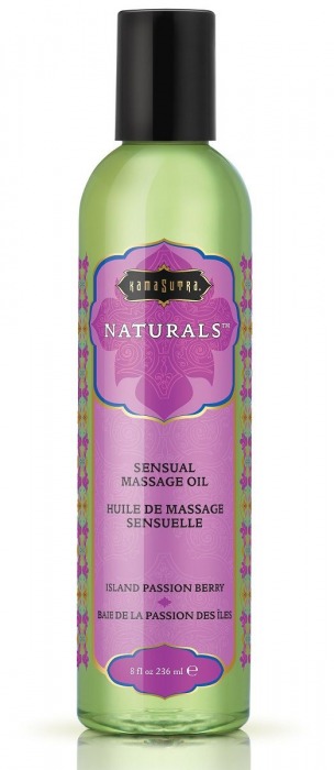 Массажное масло Naturals Island Passion Berry с ароматом тропических фруктов - 236 мл. - Kama Sutra - купить с доставкой в Ногинске