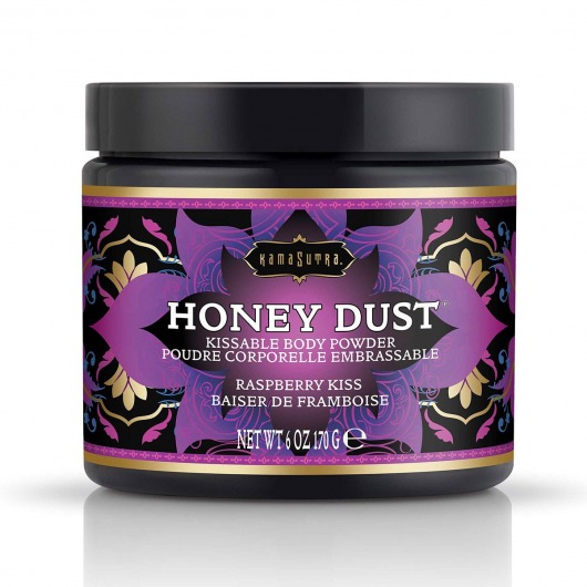 Пудра для тела Honey Dust Body Powder с ароматом малины - 170 гр. - Kama Sutra - купить с доставкой в Ногинске