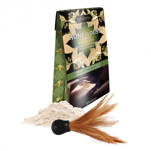 Пудра для тела Honey Dust Body Powder с ароматом жимолости - 28 гр. - Kama Sutra - купить с доставкой в Ногинске
