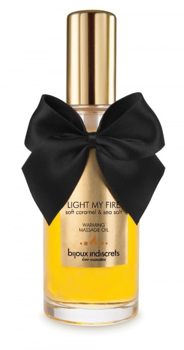 Массажное масло Light My Fire с ароматом карамели - 100 мл. - Bijoux Indiscrets - купить с доставкой в Ногинске