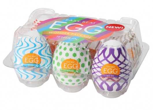 Набор из 6 мастурбаторов Tenga EGG IV с различным рельефом - Tenga - в Ногинске купить с доставкой