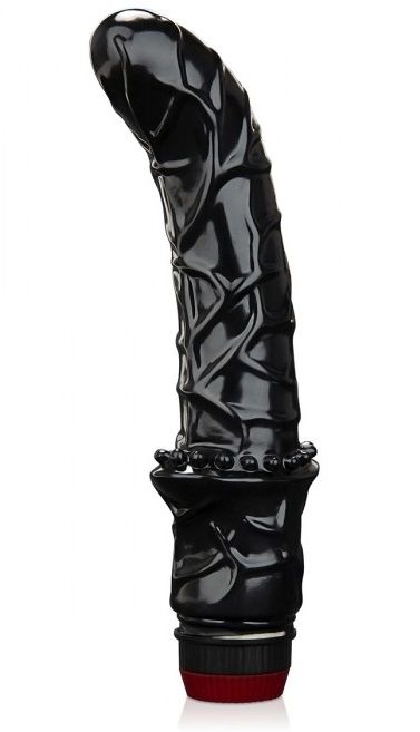 Черный вибромассажер простаты 6  Premium Prostate Massager - BlueLine - в Ногинске купить с доставкой