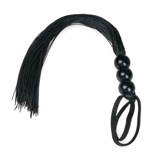 Черная силиконовая плеть Silicone Whip - 32 см. - Easy toys - купить с доставкой в Ногинске