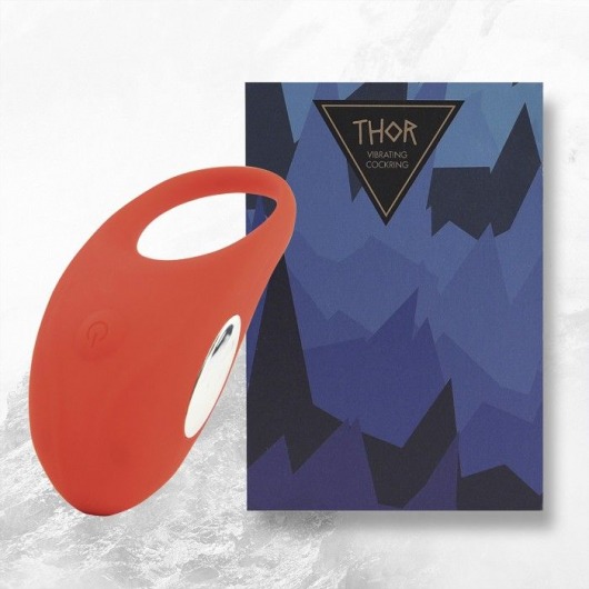 Красное кольцо с вибрацией Thor Cockring - FeelzToys - в Ногинске купить с доставкой