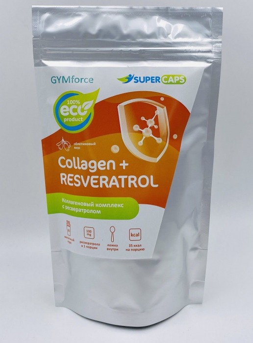 Натуральный коллаген с ресвератролом GYMforce Collagen+ - 150 гр. - SuperCaps - купить с доставкой в Ногинске