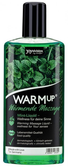 Массажное масло WARMup Mint с ароматом мяты - 150 мл. - Joy Division - купить с доставкой в Ногинске