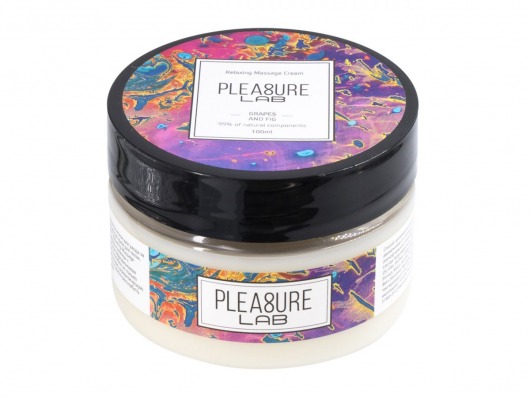 Массажный крем Pleasure Lab Relaxing с ароматом винограда и инжира - 100 мл. - Pleasure Lab - купить с доставкой в Ногинске