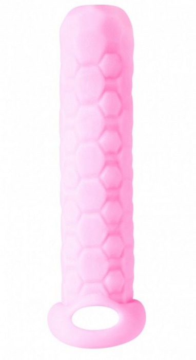 Розовый фаллоудлинитель Homme Long - 13,5 см. - Lola Games - в Ногинске купить с доставкой