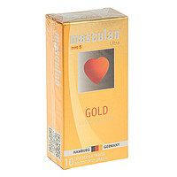 Презервативы Masculan Ultra Gold с золотым напылением и ароматом ванили - 10 шт. - Masculan - купить с доставкой в Ногинске