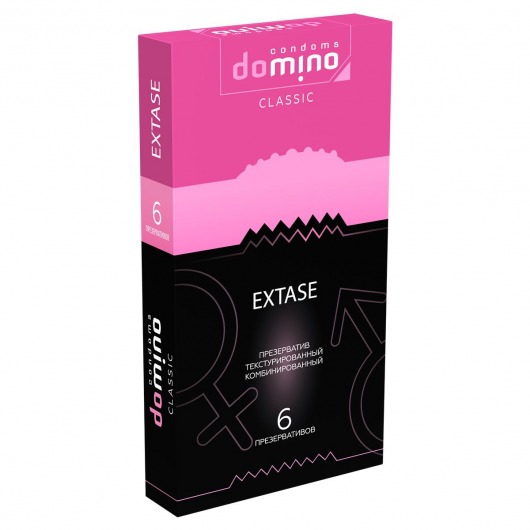 Презервативы с точками и рёбрышками DOMINO Classic Extase - 6 шт. - Domino - купить с доставкой в Ногинске