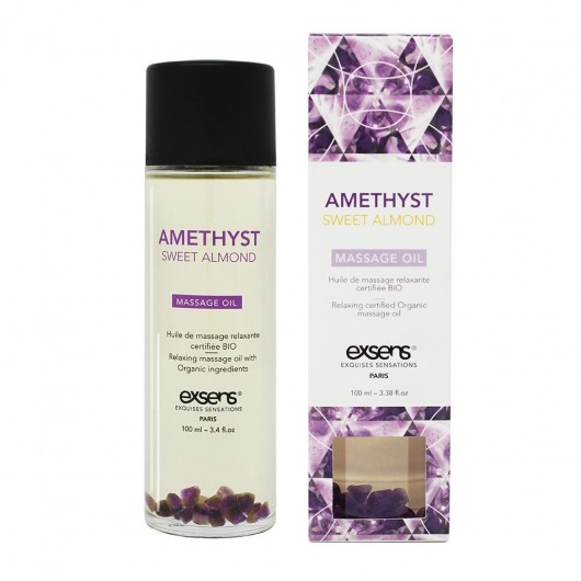 Органическое массажное масло AMETHYST SWEET ALMOND - 100 мл. - Exsens - купить с доставкой в Ногинске