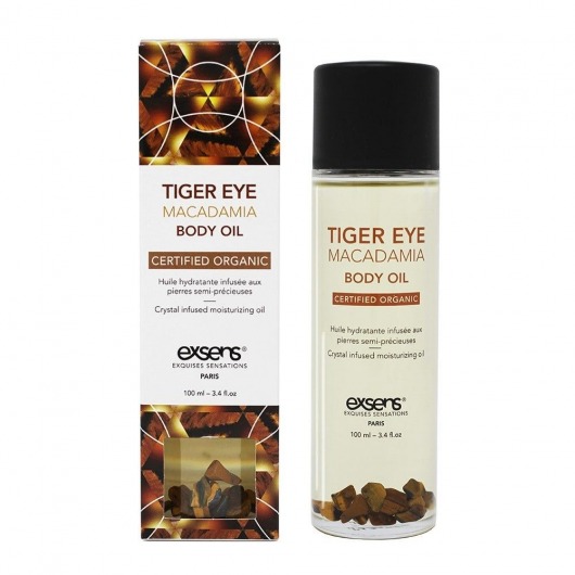 Органическое массажное масло TIGER EYE MACADAMIA - 100 мл. - Exsens - купить с доставкой в Ногинске