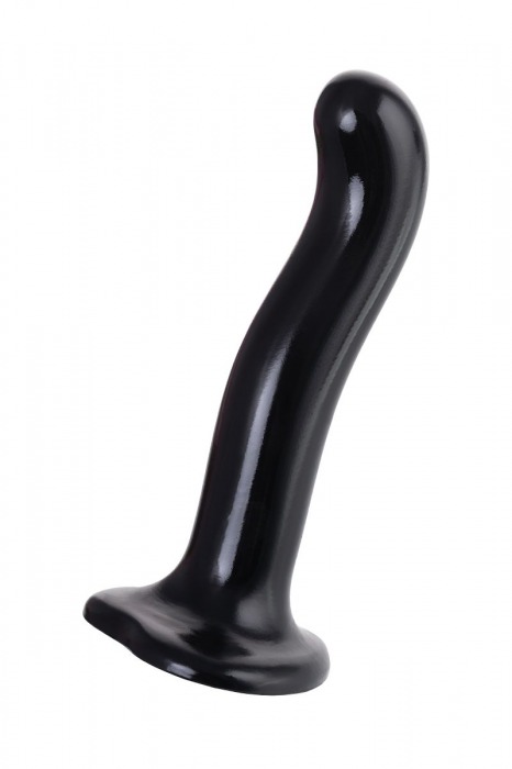 Черный стимулятор для пар P G-Spot Dildo Size M - 18 см. - Strap-on-me - в Ногинске купить с доставкой