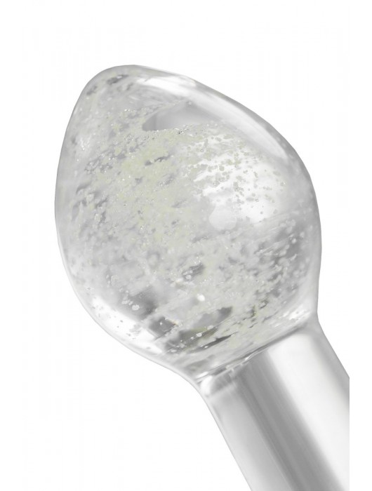 Прозрачная, светящаяся в темноте анальная втулка - 6,5 см. - Sexus