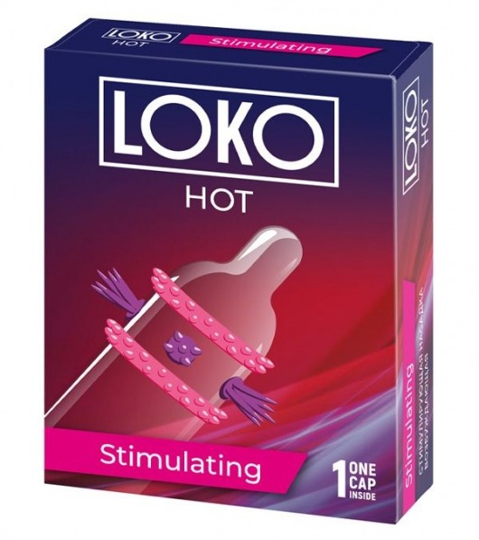 Стимулирующая насадка на пенис LOKO HOT с возбуждающим эффектом - Sitabella - в Ногинске купить с доставкой