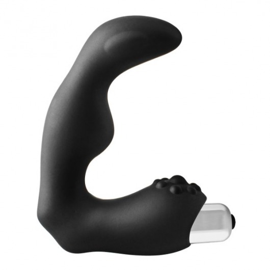 Черный вибромассажер простаты FantASStic Vibrating Prostate Massager - 11,3 см. - Dream Toys - в Ногинске купить с доставкой