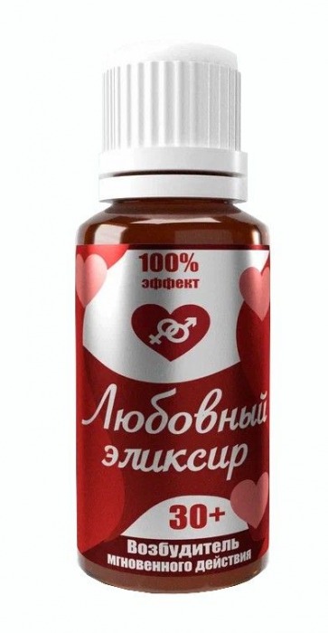 Возбудитель  Любовный эликсир 30+  - 20 мл. - Миагра - купить с доставкой в Ногинске
