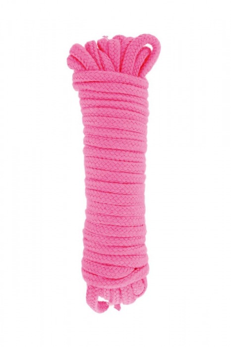 Розовая веревка для связывания Sweet Caress Rope - 10 метров - Sweet Caress - купить с доставкой в Ногинске