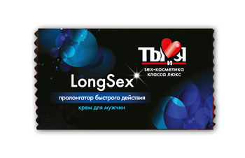 Пролонгирующий крем LongSex в одноразовой упаковке - 1,5 гр. - Биоритм - купить с доставкой в Ногинске