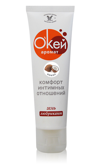 Гель-лубрикант  Окей  с ароматом кокоса - 50 гр. - Биоритм - купить с доставкой в Ногинске