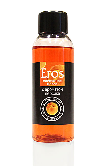 Массажное масло Eros exotic с ароматом персика - 50 мл. - Биоритм - купить с доставкой в Ногинске