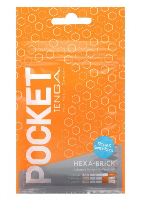 Карманный мастурбатор HEXA-BRICK - Tenga - в Ногинске купить с доставкой