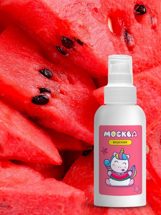 Универсальная смазка с ароматом арбуза  Москва Вкусная  - 100 мл. - Москва - купить с доставкой в Ногинске