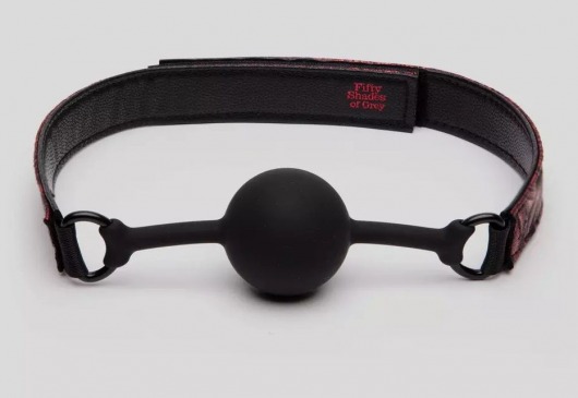 Кляп-шар на двусторонних ремешках Reversible Silicone Ball Gag - Fifty Shades of Grey - купить с доставкой в Ногинске
