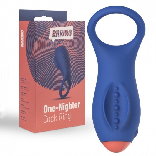 Синее эрекционное кольцо RRRING One Nighter Cock Ring - FeelzToys - в Ногинске купить с доставкой