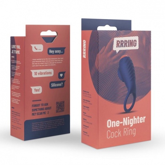 Синее эрекционное кольцо RRRING One Nighter Cock Ring - FeelzToys - в Ногинске купить с доставкой