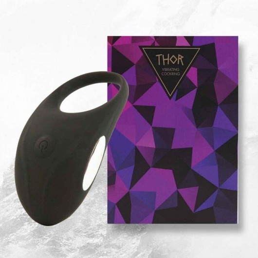 Черное эрекционное виброкольцо Thor Cockring - FeelzToys - в Ногинске купить с доставкой