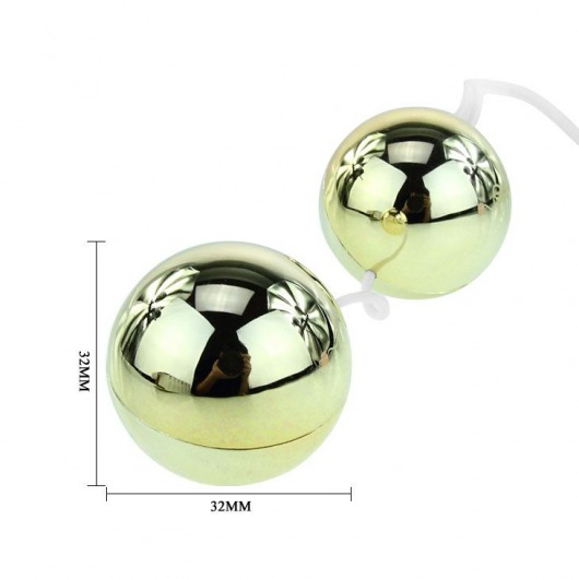 Золотистые шарики с вибрацией Goden Balls - Baile