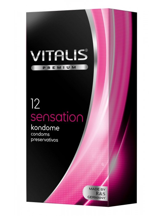 Презервативы VITALIS PREMIUM sensation с пупырышками и кольцами - 12 шт. - Vitalis - купить с доставкой в Ногинске