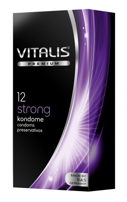 Презервативы с утолщённой стенкой VITALIS PREMIUM strong - 12 шт. - Vitalis - купить с доставкой в Ногинске