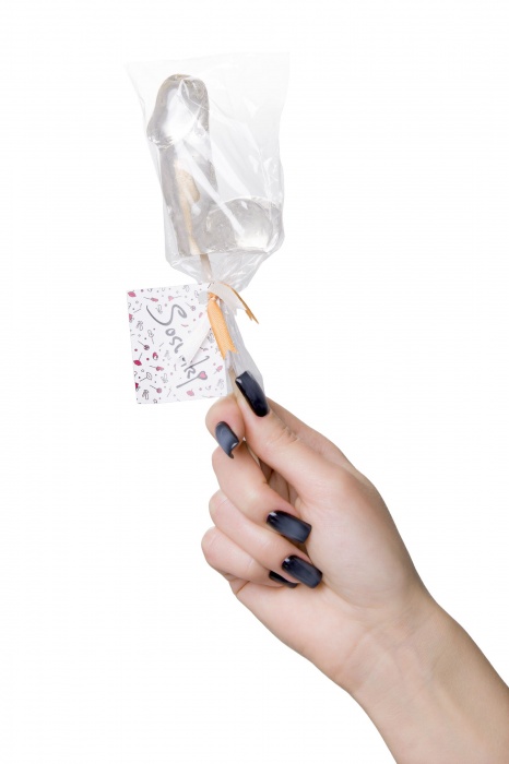 Прозрачный леденец в форме фаллоса со вкусом пина колады - Sosuчki - купить с доставкой в Ногинске